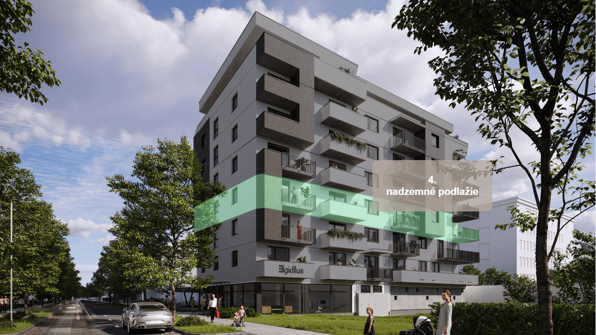 Egidius Residence - 4. nadzemné podlažie