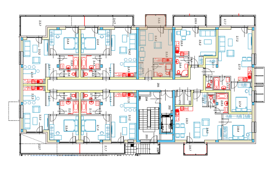Egidius Residence poloha bytu 2.5 - podlažie