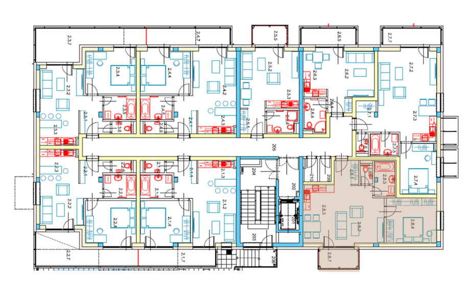 Egidius Residence poloha bytu 2.8 - podlažie