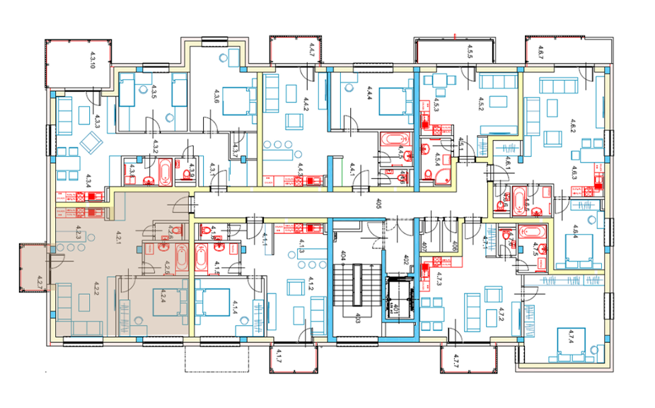 Egidius Residence poloha bytu 4.2 - podlažie