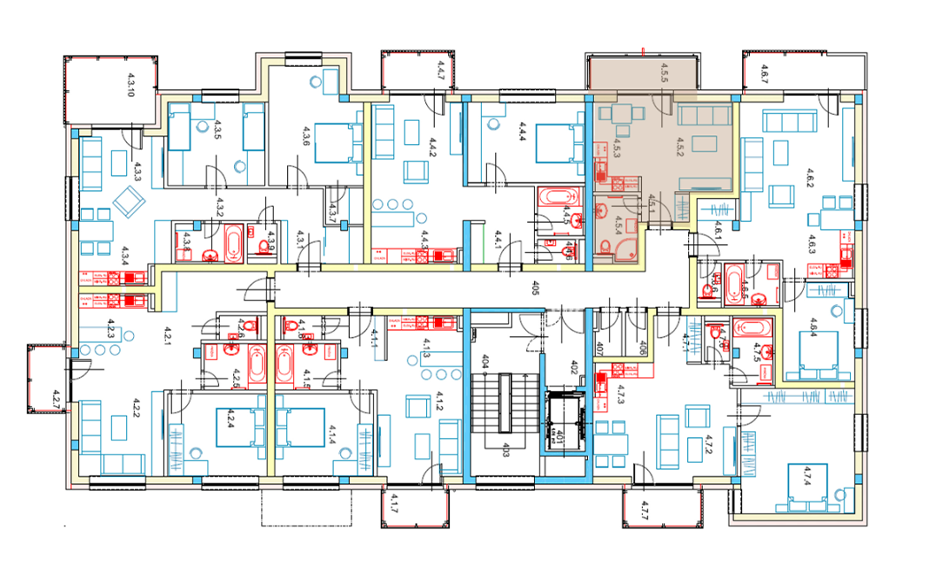 Egidius Residence poloha bytu 4.5 - podlažie