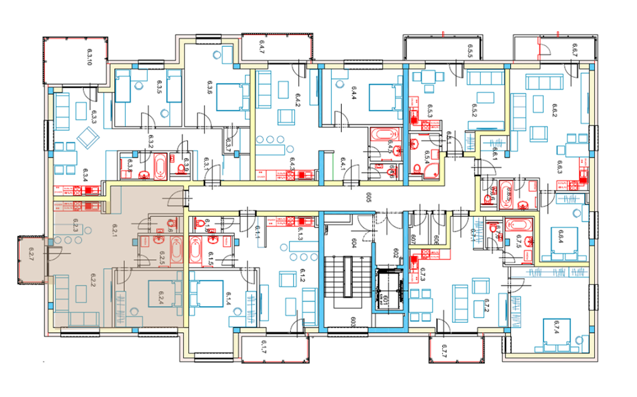 Egidius Residence poloha bytu 6.2 - podlažie