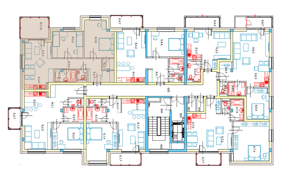 Egidius Residence poloha bytu 6.3 - podlažie