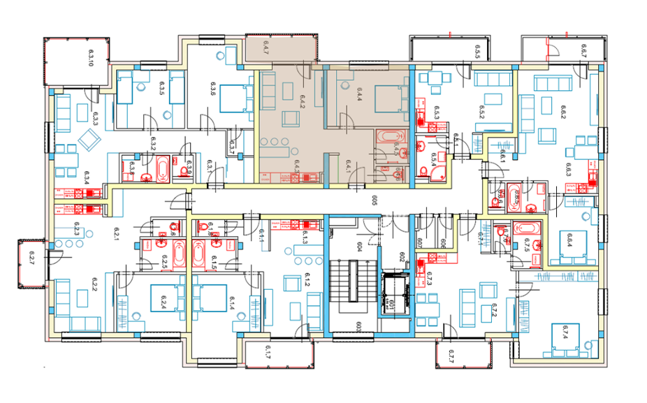 Egidius Residence poloha bytu 6.4 - podlažie
