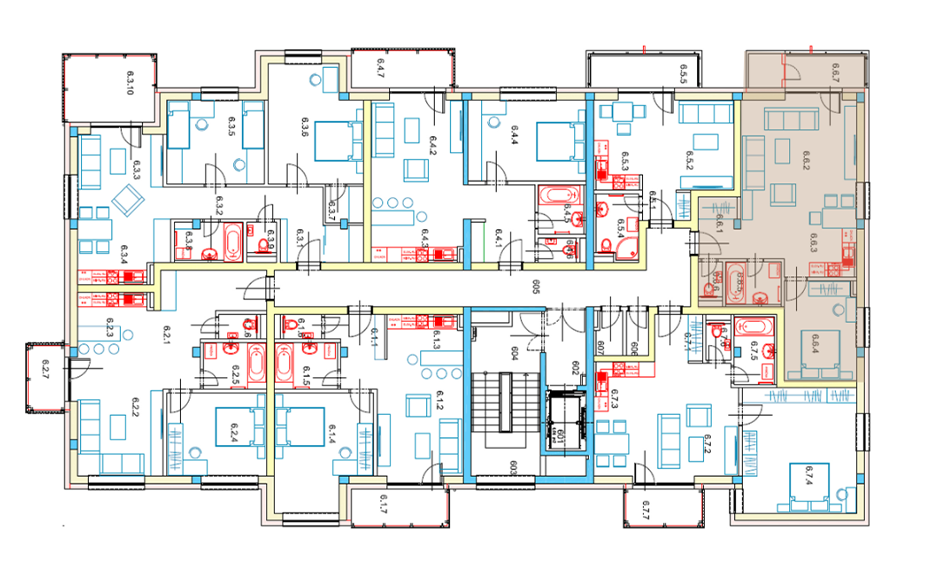 Egidius Residence poloha bytu 6.6 - podlažie